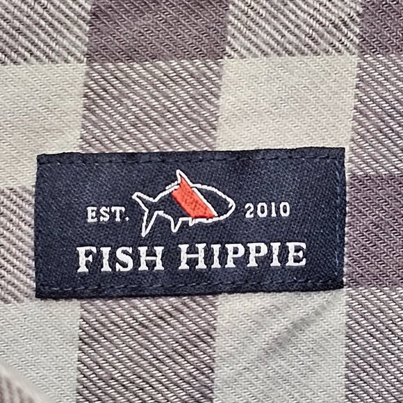 Fish Hippie Flannel Button Down M - Picture 4 of 8